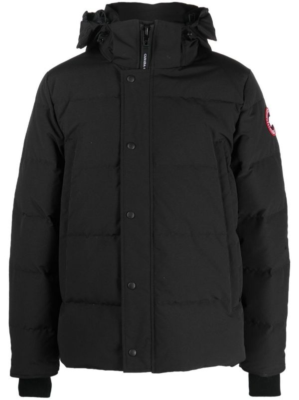 Canada Goose black Wyndham hooded quilted coat | Browns Hooded Jackets