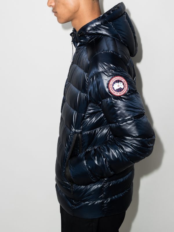 Canada Goose Blue Crofton Hooded Quilted Jacket | Browns Hooded Jackets