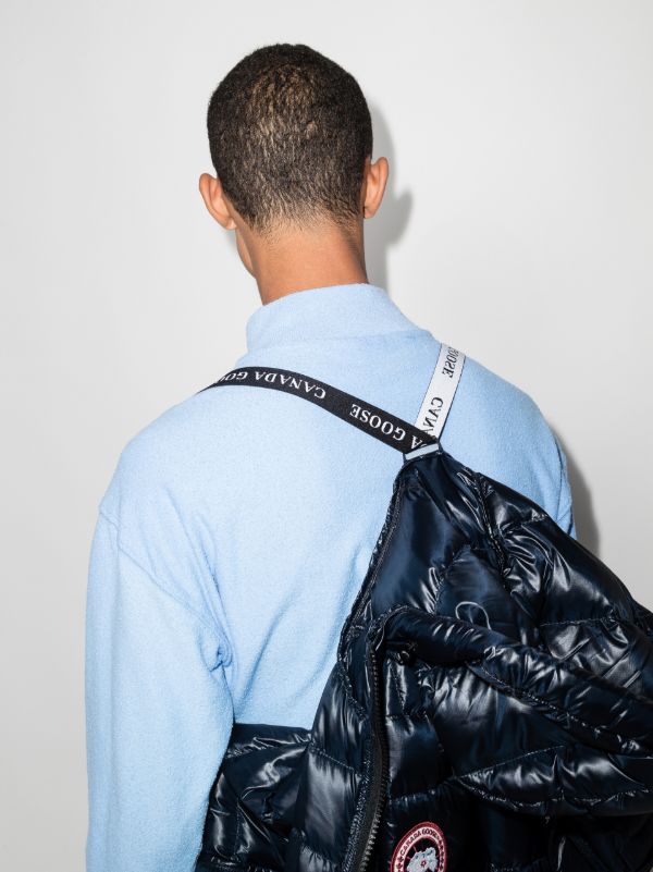 Canada Goose Blue Crofton Hooded Quilted Jacket | Browns Hooded Jackets