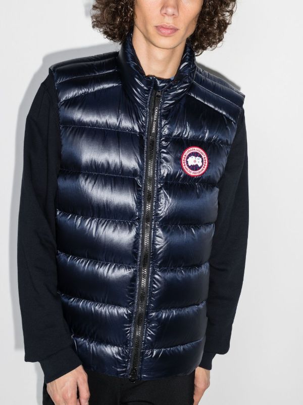 Canada Goose Blue Crofton Quilted Gilet | Browns Down Jackets