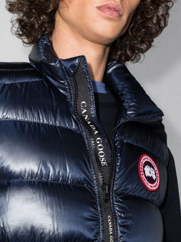 Canada Goose Blue Crofton Quilted Gilet | Browns Down Jackets