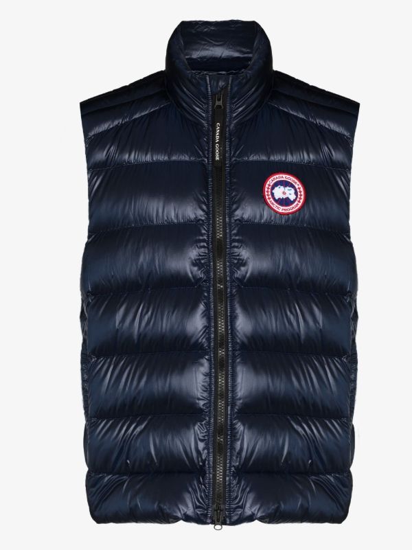 Canada Goose blue Crofton quilted gilet | Browns Down Jackets