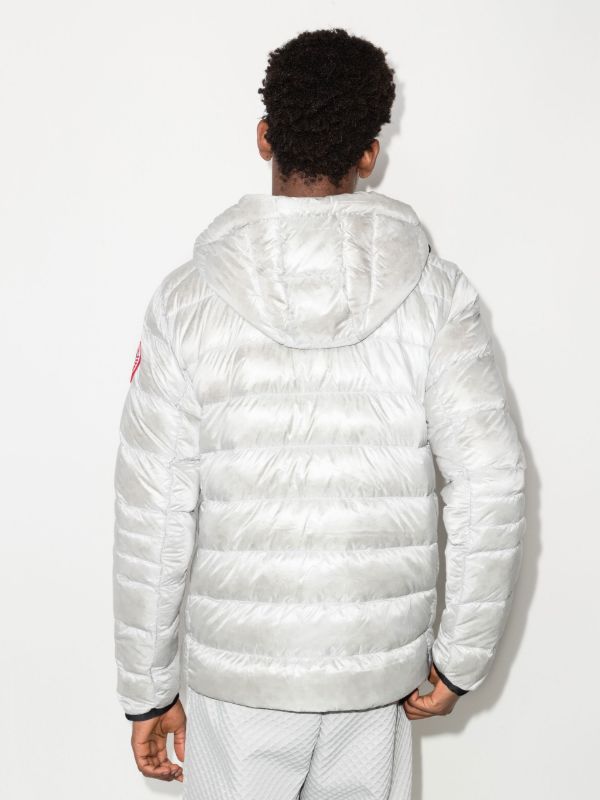 Canada Goose Silver Crofton Hooded Quilted Jacket | Browns Hooded Jackets