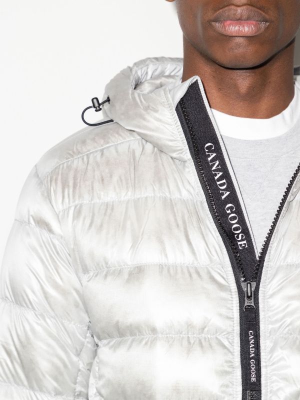Canada Goose Silver Crofton Hooded Quilted Jacket | Browns Hooded Jackets