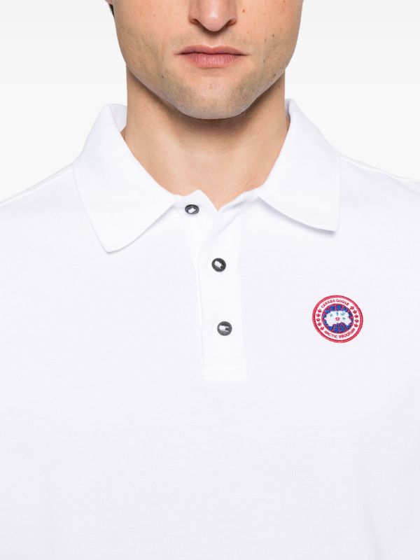 Canada Goose White Beckley Polo Shirt | Browns Polo Shirts