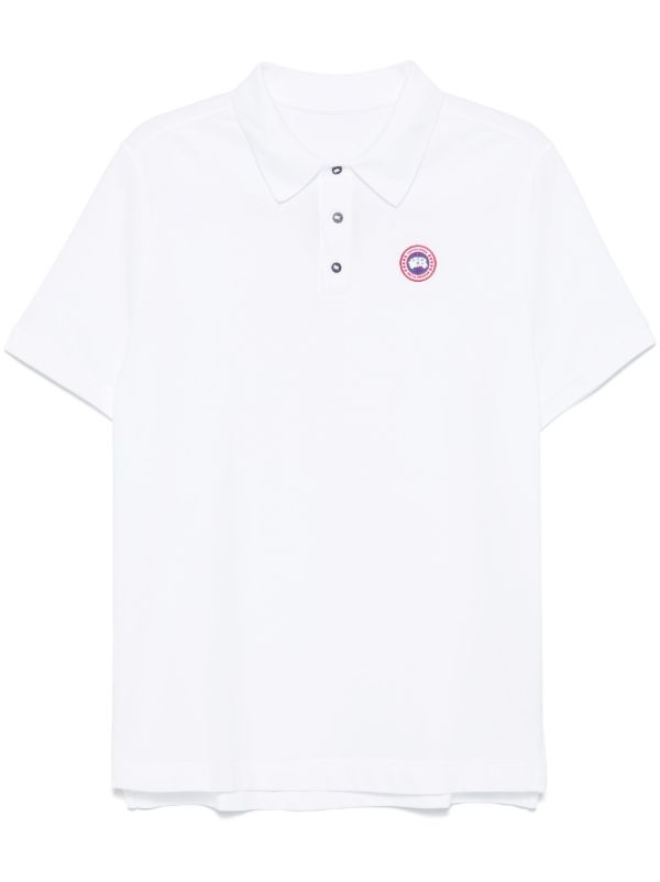 Canada Goose White Beckley Polo Shirt | Browns Polo Shirts