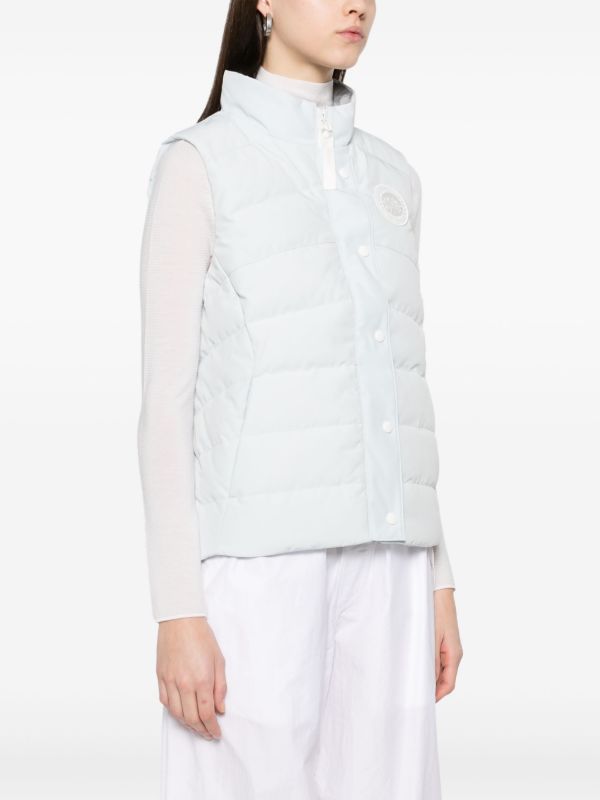 Canada Goose White Freestyle Gilet | Browns Waistcoats & Gilets