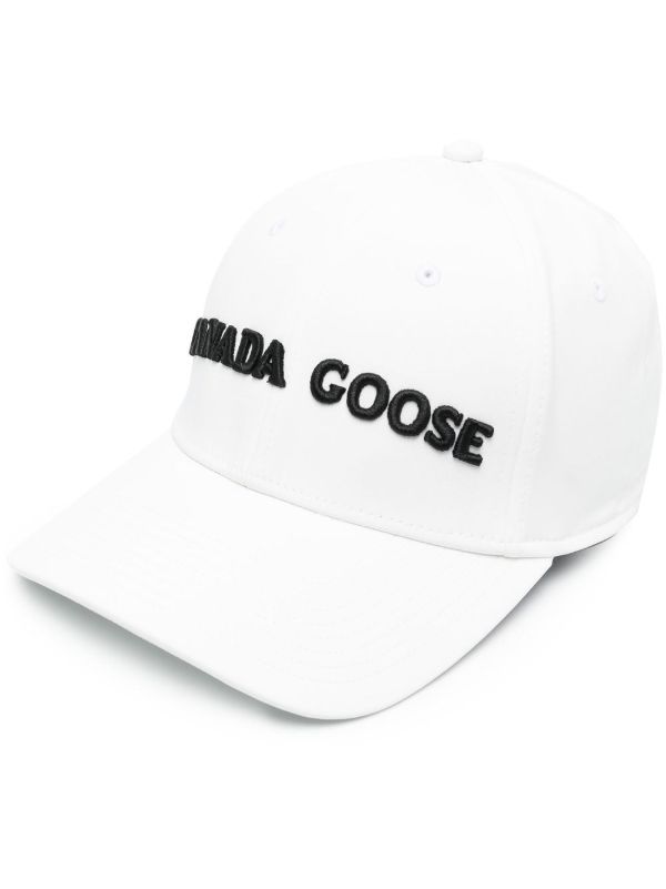 Canada Goose White Logo Embroidered Cap | Browns Hats