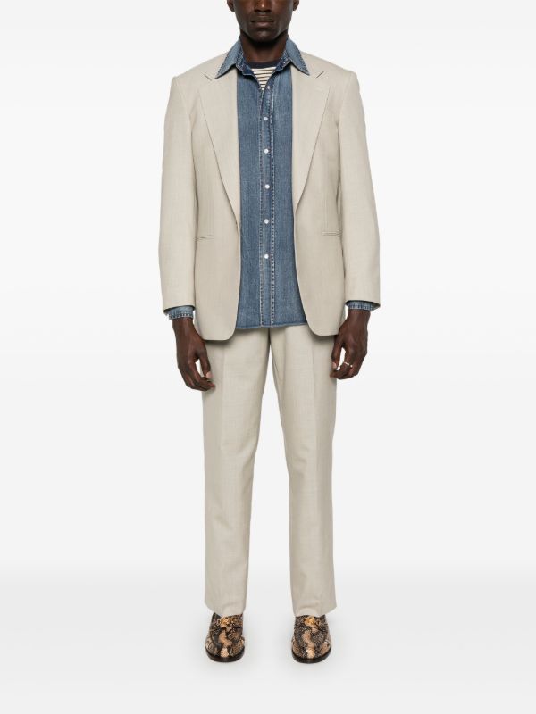 Carter Young Slub-texture Blazer | Browns Blazers