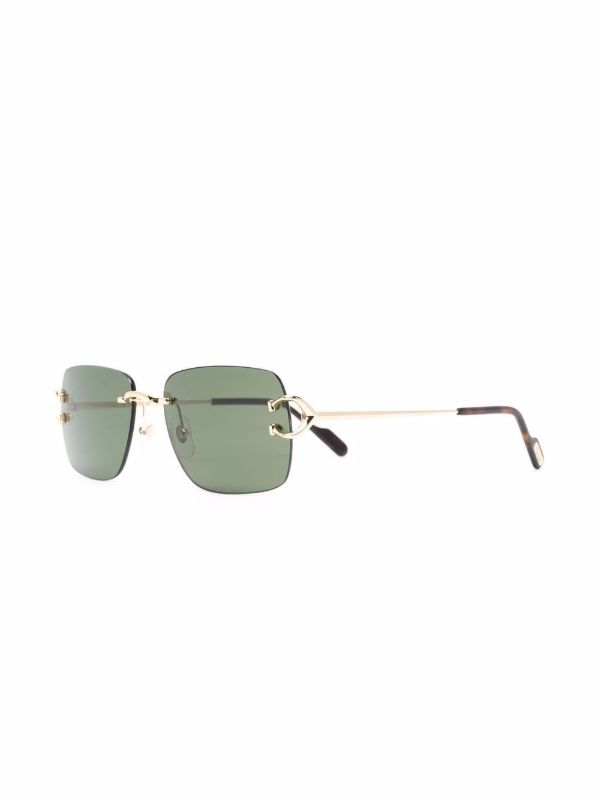 Cartier Eyewear Classic C De Cartier Sunglasses | Browns Sunglasses