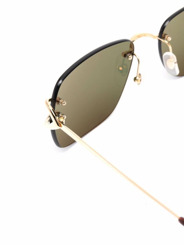 Cartier Eyewear Classic C De Cartier Sunglasses | Browns Sunglasses
