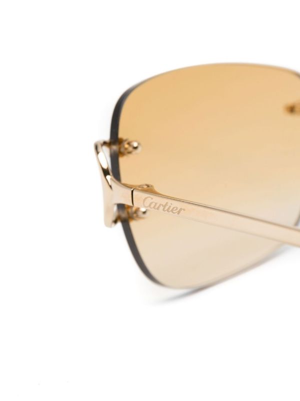Cartier Eyewear Classic C De Cartier Sunglasses | Browns Sunglasses