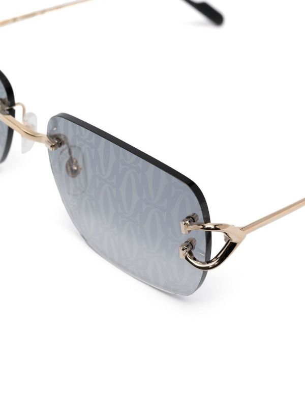Cartier Eyewear Classic C De Cartier Sunglasses | Browns Sunglasses