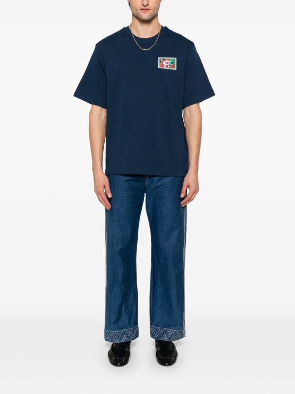 Casablanca Blue Fibonacci T-Shirt | Browns T-Shirts