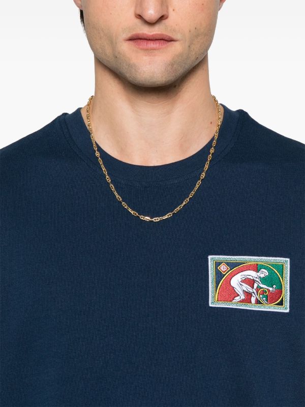 Casablanca Blue Fibonacci T-Shirt | Browns T-Shirts