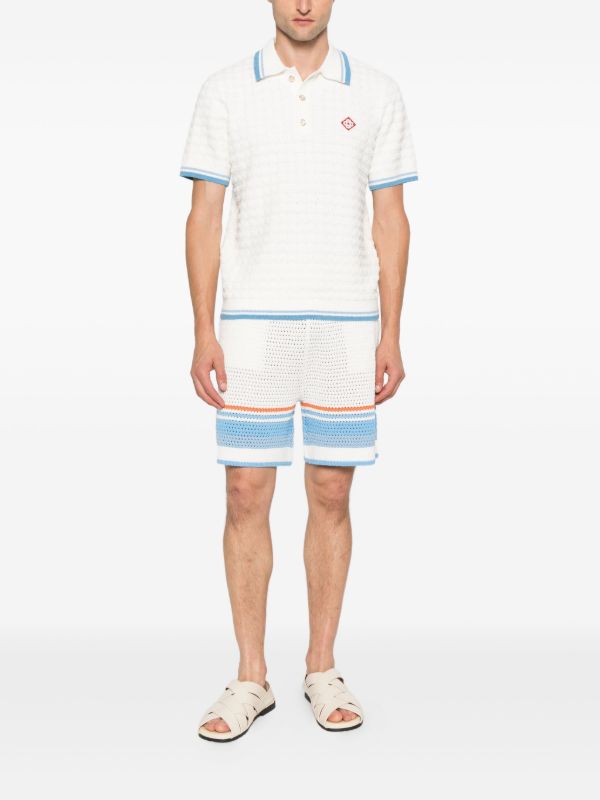 Casablanca Cotton Bouclé Polo Shirt | Browns Polo Shirts