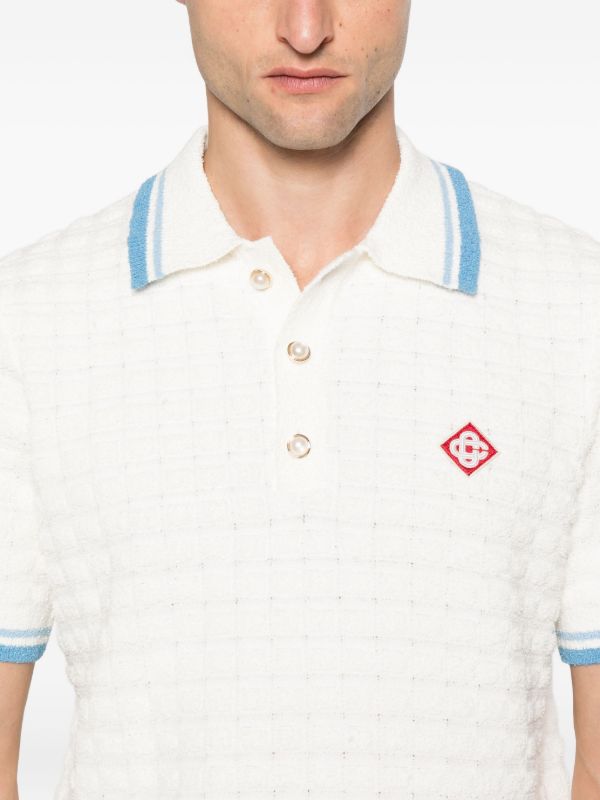 Casablanca Cotton Bouclé Polo Shirt | Browns Polo Shirts