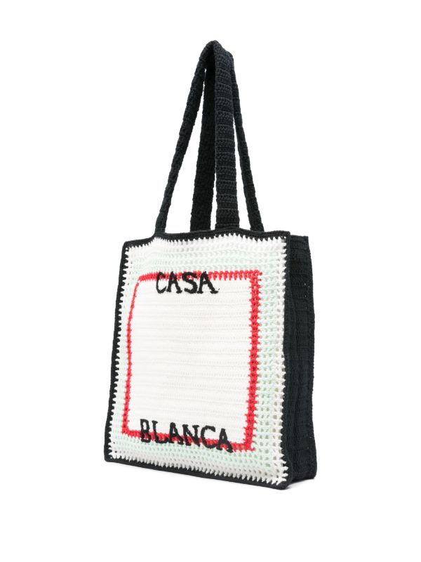 Casablanca Crochet Tote Bag | Browns Tote Bags