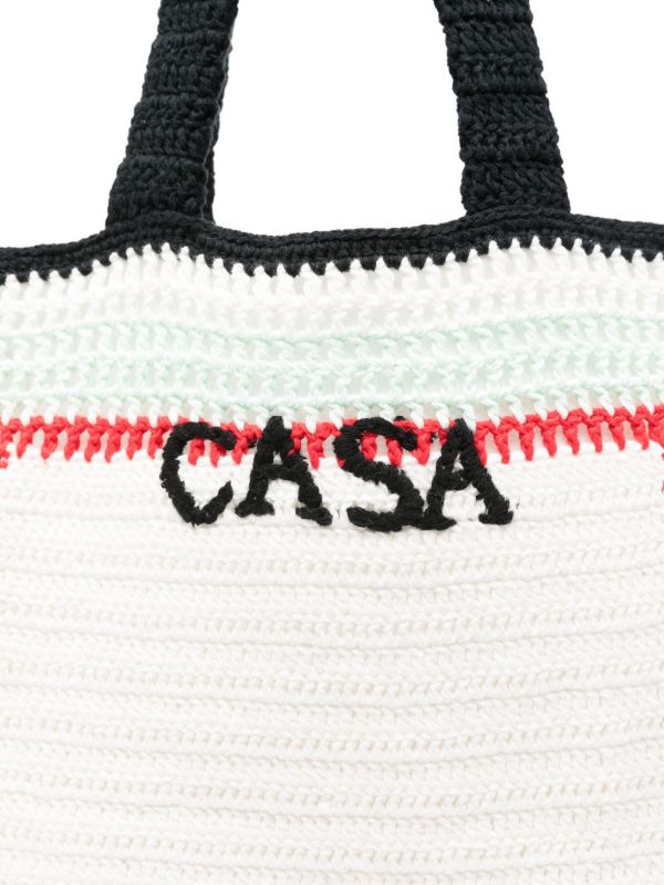 Casablanca Crochet Tote Bag | Browns Tote Bags