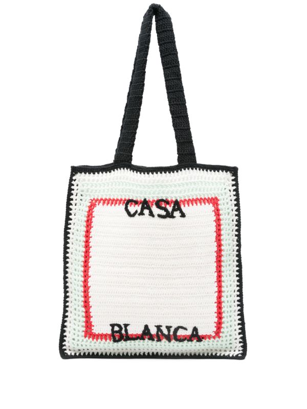 Casablanca crochet tote bag | Browns Tote Bags