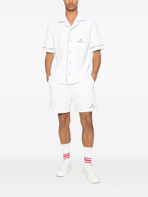 Casablanca Monogram Towelling Shorts | Browns Track & Running Shorts