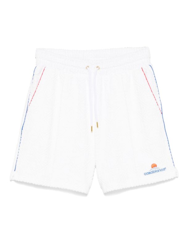 Casablanca Monogram Towelling shorts | Browns Track & Running Shorts
