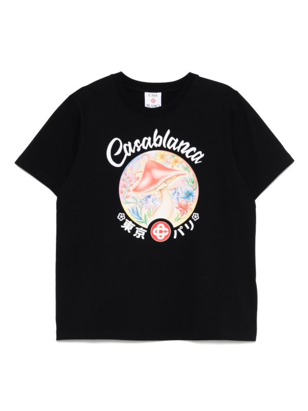 Casablanca Mushroom Emblem T-shirt | Browns T-Shirts