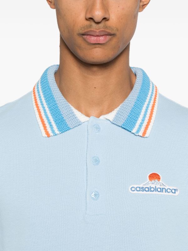 Casablanca Piqué Short-sleeves Polo Shirt | Browns Polo Shirts