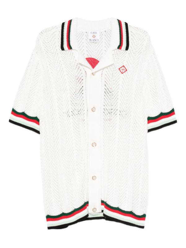 Casablanca Sporty Faux Crochet shirt | Browns Shirts