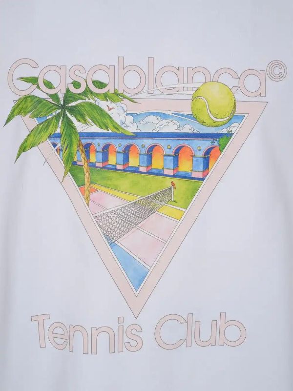 Casablanca Tennis Club Icon T-shirt | Browns T-Shirts