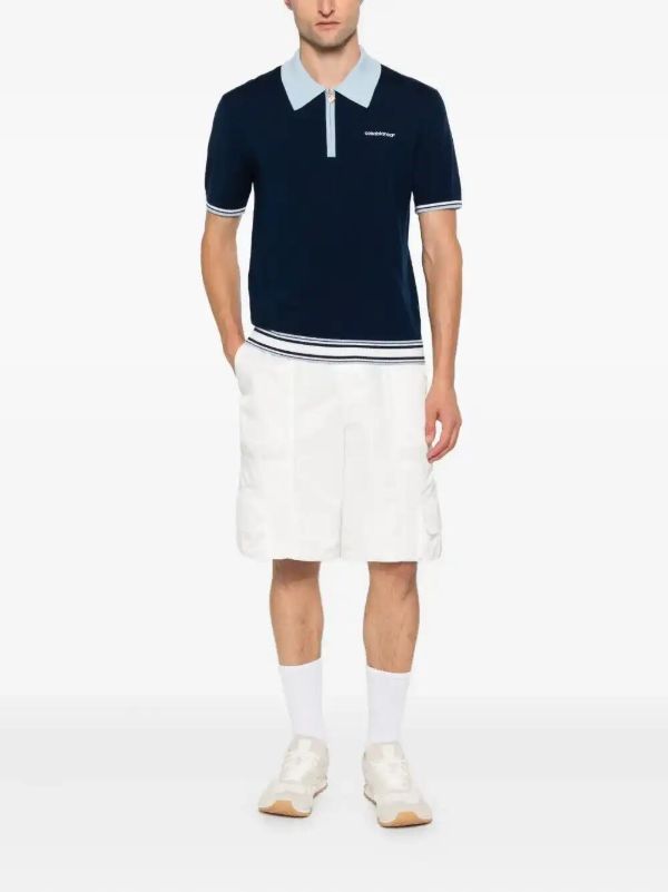 Casablanca Tennis Zip-front Polo Shirt | Browns Polo Shirts