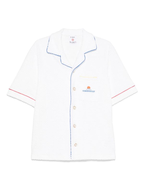 Casablanca Towelling Monogram shirt | Browns Shirts