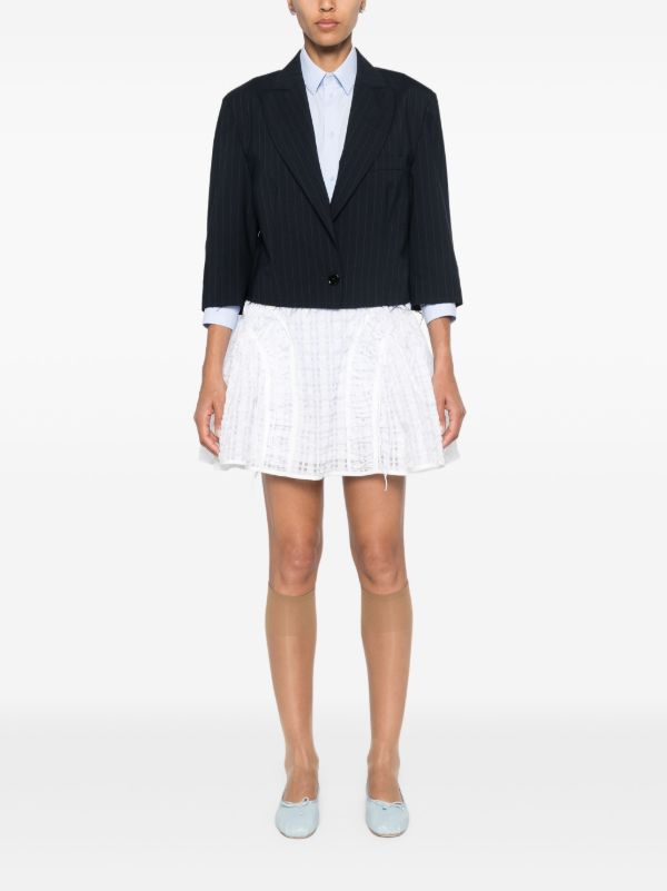 Cecilie Bahnsen White Oda Mini Skirt | Browns A-Line Skirts