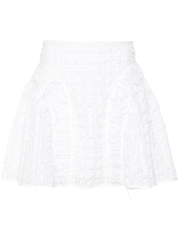 Cecilie Bahnsen White Oda Mini Skirt | Browns A-Line Skirts