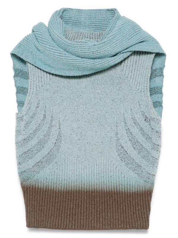 Charlie Constantinou knitted top and scarf set | Browns Vests & Tank Tops