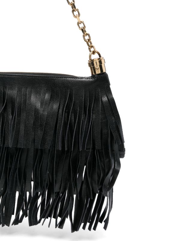 Chloé Black Foulard Shoulder Bag | Browns Shoulder Bags