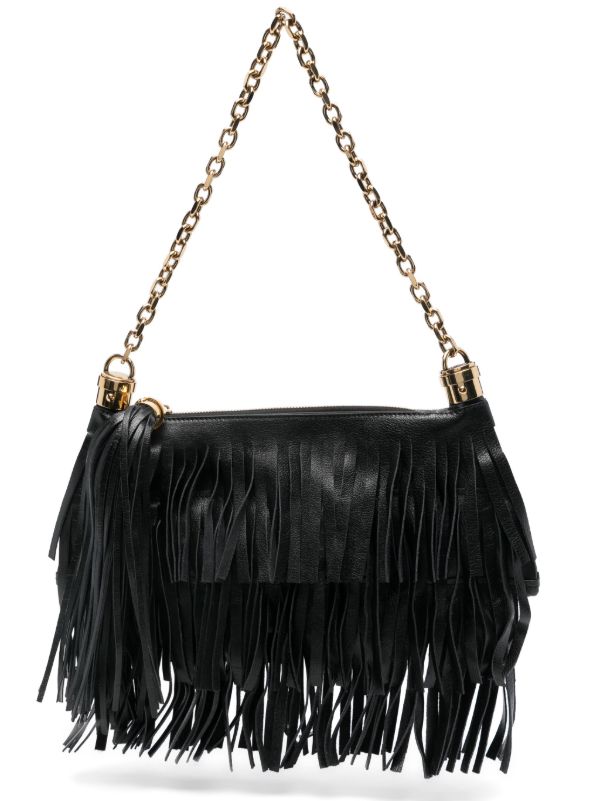 Chloé Black Foulard Shoulder Bag | Browns Shoulder Bags