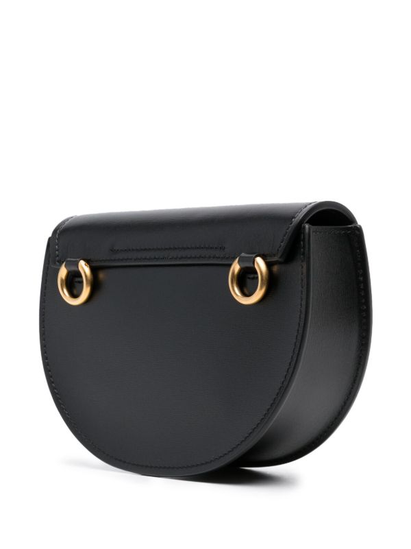 Chloé Black Logo Plaque Shoulder Bag | Browns Shoulder Bags