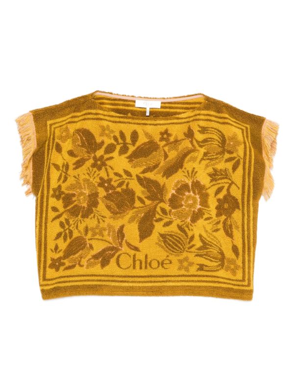 Chloé boat-neck jacquard top | Browns T-Shirts & Jersey Shirts