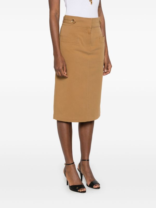 Chloé Cotton Midi Skirt | Browns Straight Skirts