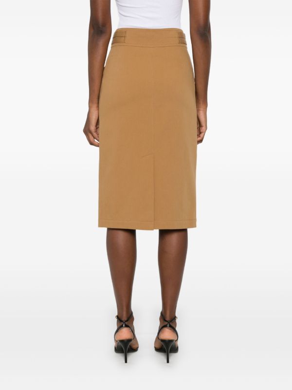 Chloé Cotton Midi Skirt | Browns Straight Skirts