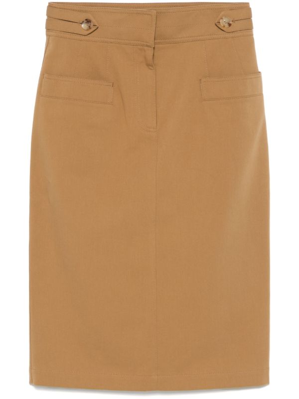 Chloé Cotton Midi Skirt | Browns Straight Skirts