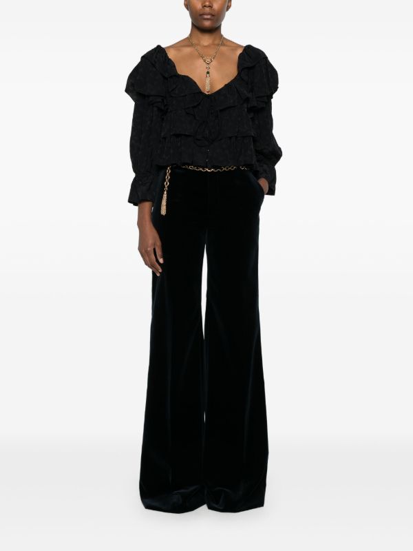 Chloé Flared Tailored Trousers | Browns Flared & Bell-Bottom Pants