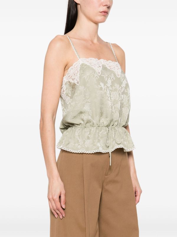 Chloé Floral-jacquard Top | Browns Vests & Tank Tops