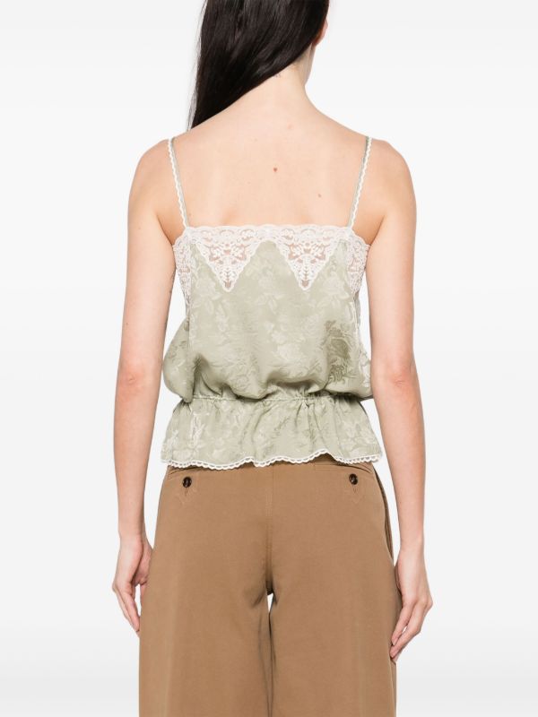Chloé Floral-jacquard Top | Browns Vests & Tank Tops