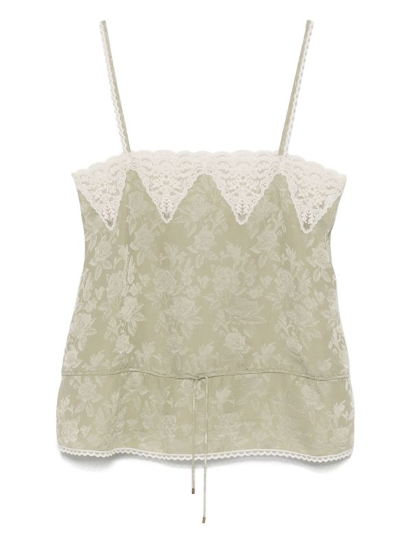 Chloé Floral-jacquard Top | Browns Vests & Tank Tops