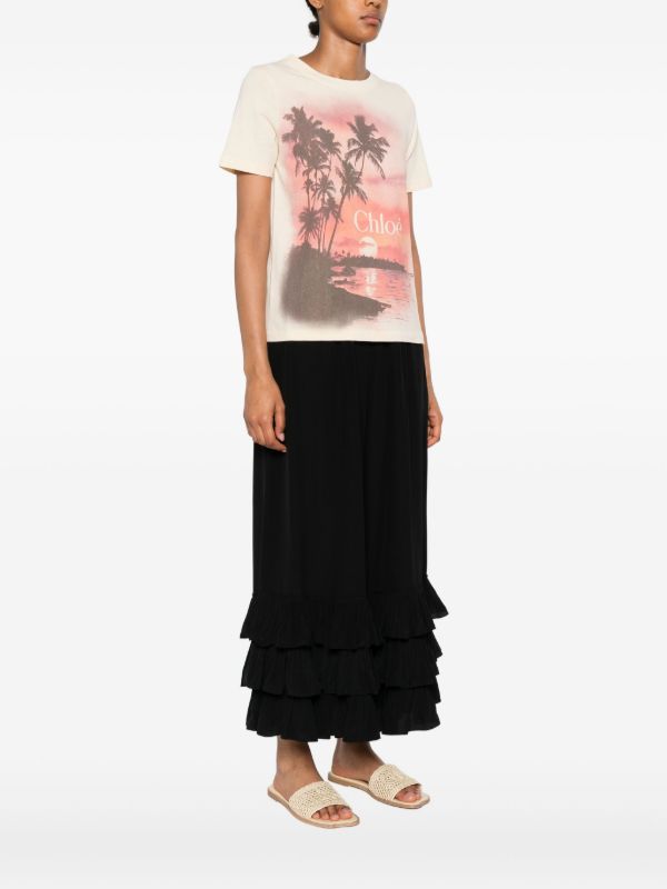 Chloé Logo-print T-shirt | Browns T-Shirts & Jersey Shirts