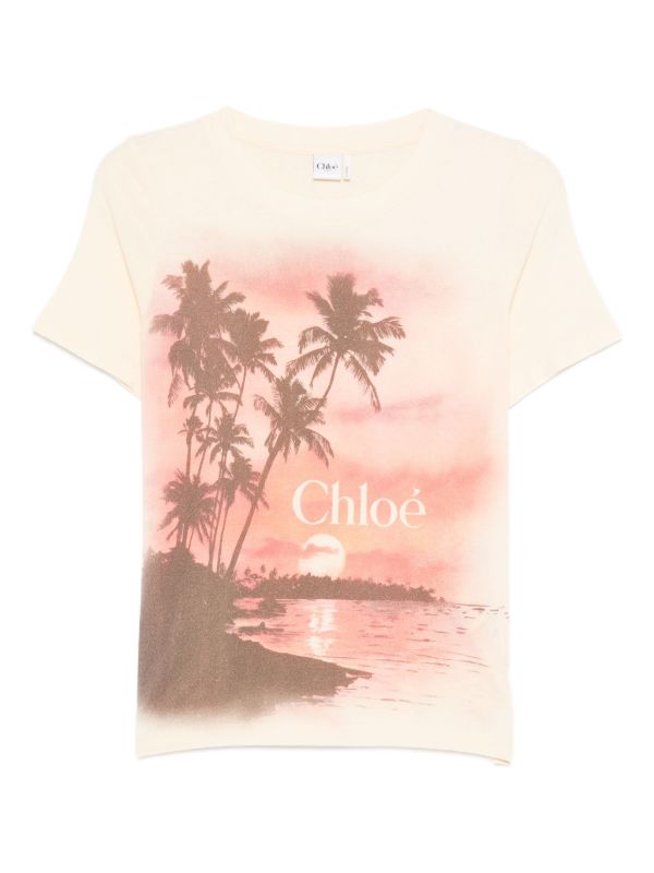 Chloé logo-print T-shirt | Browns T-Shirts & Jersey Shirts