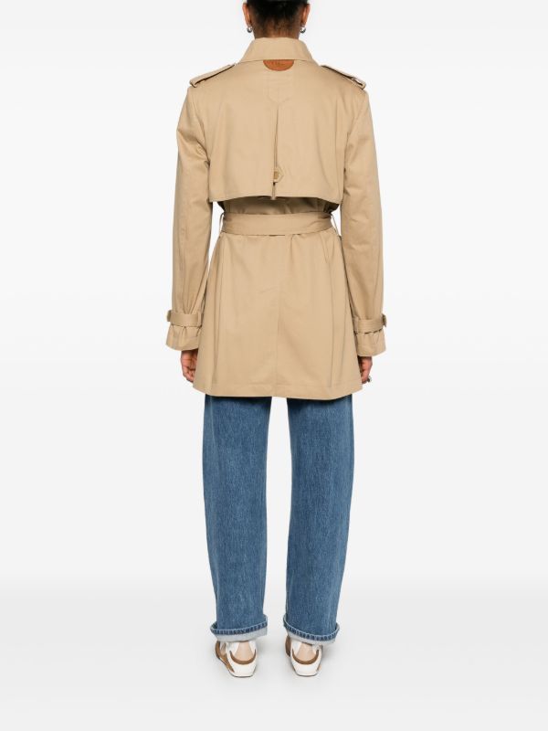 Chloé Neutrals Cotton Trench Coat | Browns Trench Coats & Raincoats