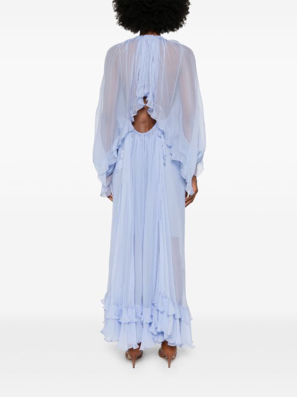 Chloé Sheer Ruffled Maxi Dress | Browns Day Dresses